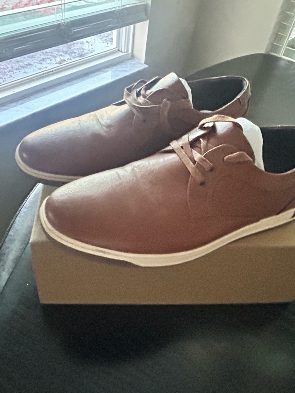 Men's Brown Lace-Up Rain & Snow Casual Boots